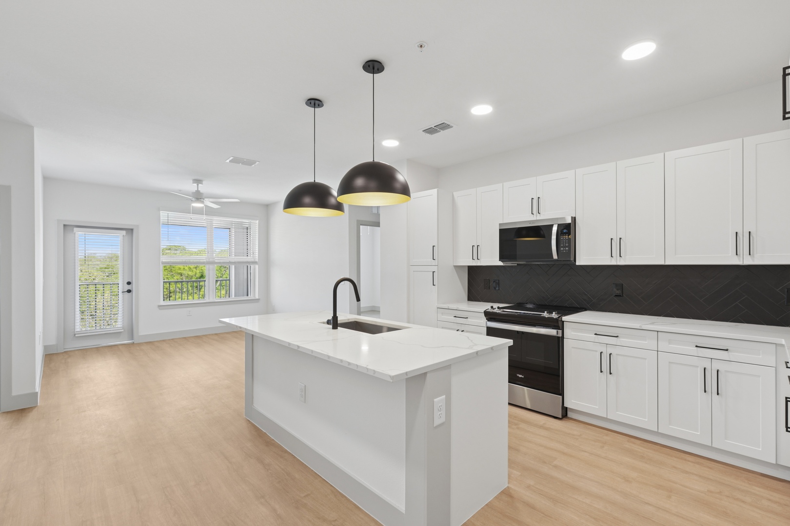 Spacious interiors filled with natural light