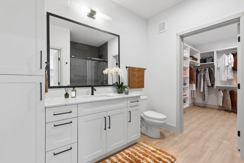 Modern bathrooms featuring clean, refined finishes