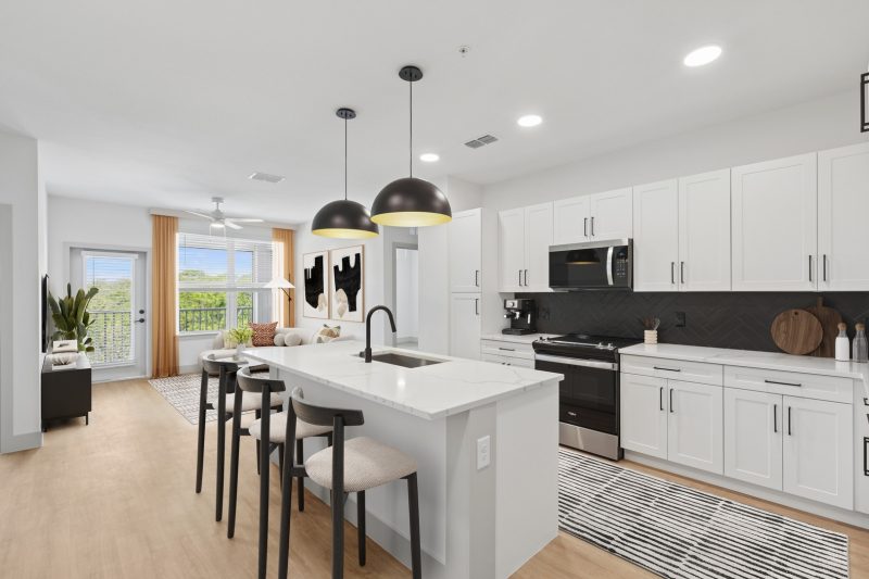 Bright, thoughtfully designed interiors with room to relax
