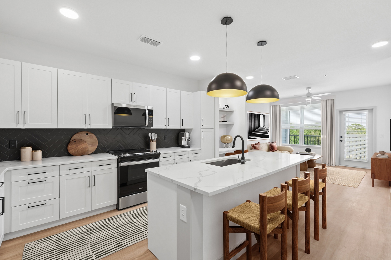 Open-concept living spaces designed for modern comfort